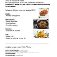 Repas de soutien de la classe 10VP/2